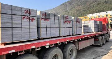 焦作 芝麻灰地铺石出货日常