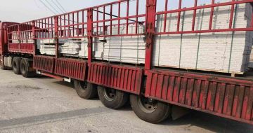 焦作 白麻荔枝面外墙干挂，工厂装车日常