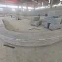 焦作 芝麻白异形坐凳，自然面光面弧形加工