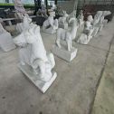 焦作 芝麻白花岗岩造型立体雕刻——十二生肖