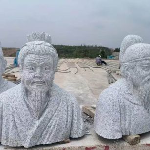 焦作 白麻花岗岩石材人物立体雕刻