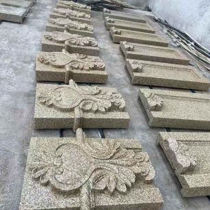 焦作 黄金麻花岗岩别墅外墙雕刻板