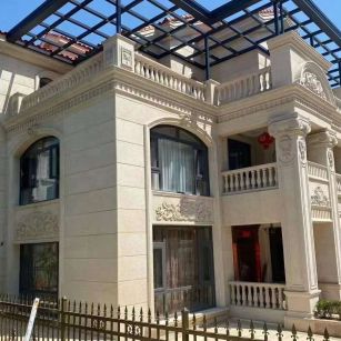 焦作 黄金麻花岗岩荔枝面别墅外墙干挂