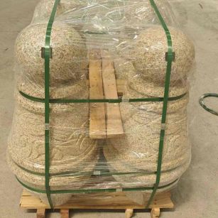 焦作 黄金麻异形定制雕花——棒棒糖挡车柱