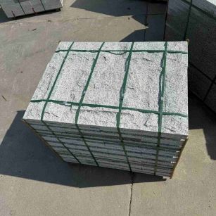 焦作 白麻花岗岩石材自然面蘑菇石成品