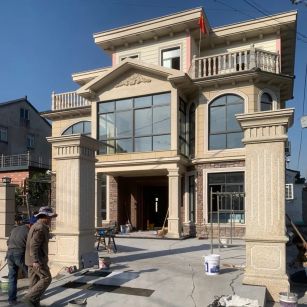 焦作 黄金麻花岗岩荔枝面别墅外墙干挂私家专属