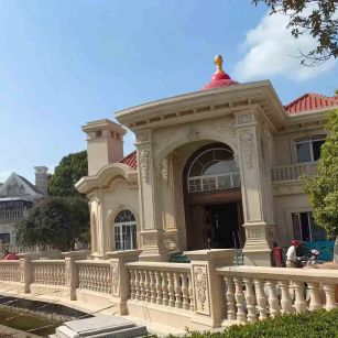 焦作 黄金麻花岗岩欧式别墅