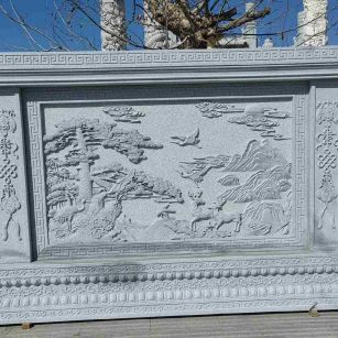 焦作 芝麻白大型照壁，屏风，影壁