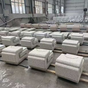 焦作 白麻花岗岩异形加工-石凳，坐凳