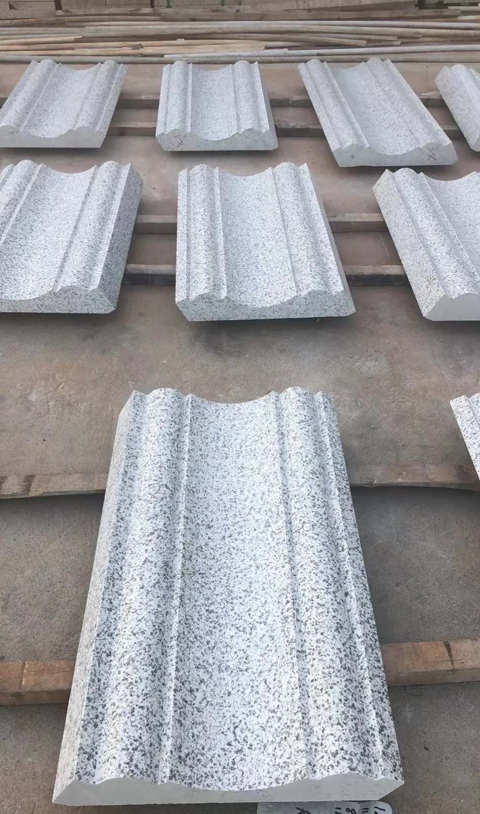 焦作 白麻花岗岩光面别墅线条