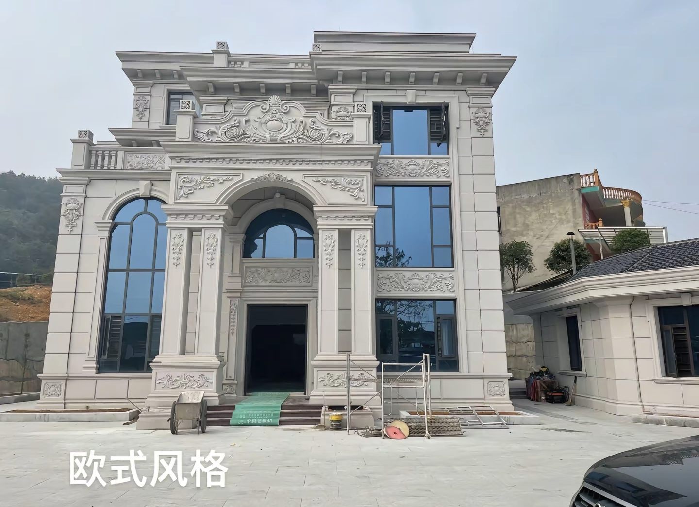 焦作 白麻花岗岩别墅外墙干挂