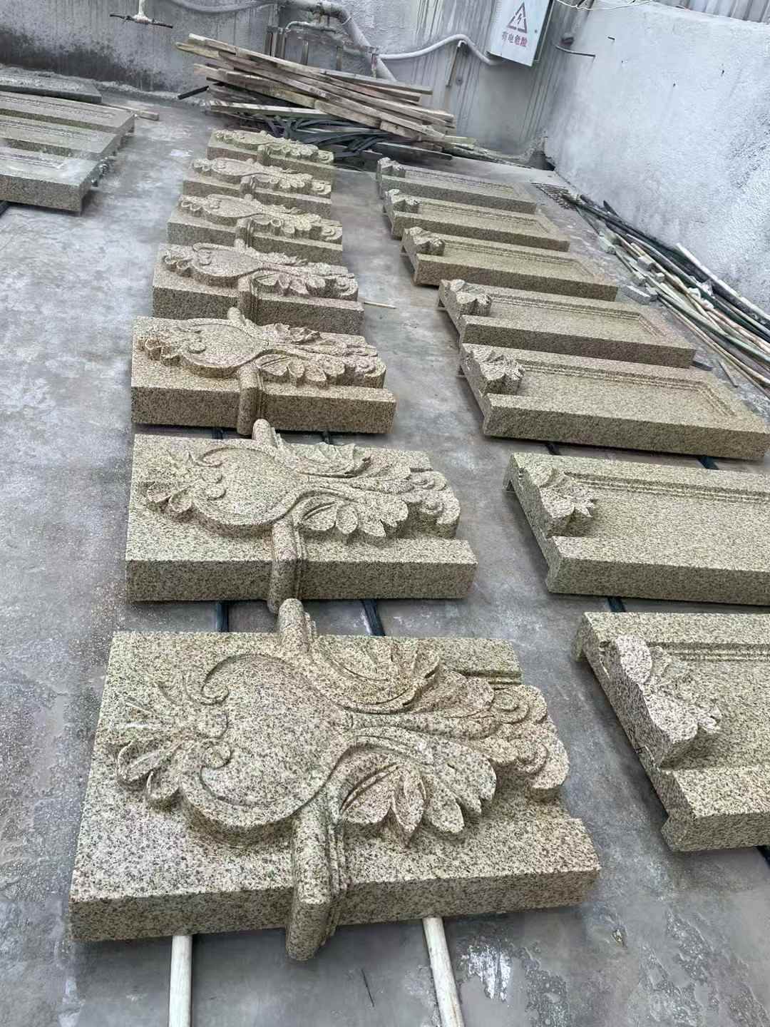 焦作 黄金麻花岗岩别墅外墙雕刻板