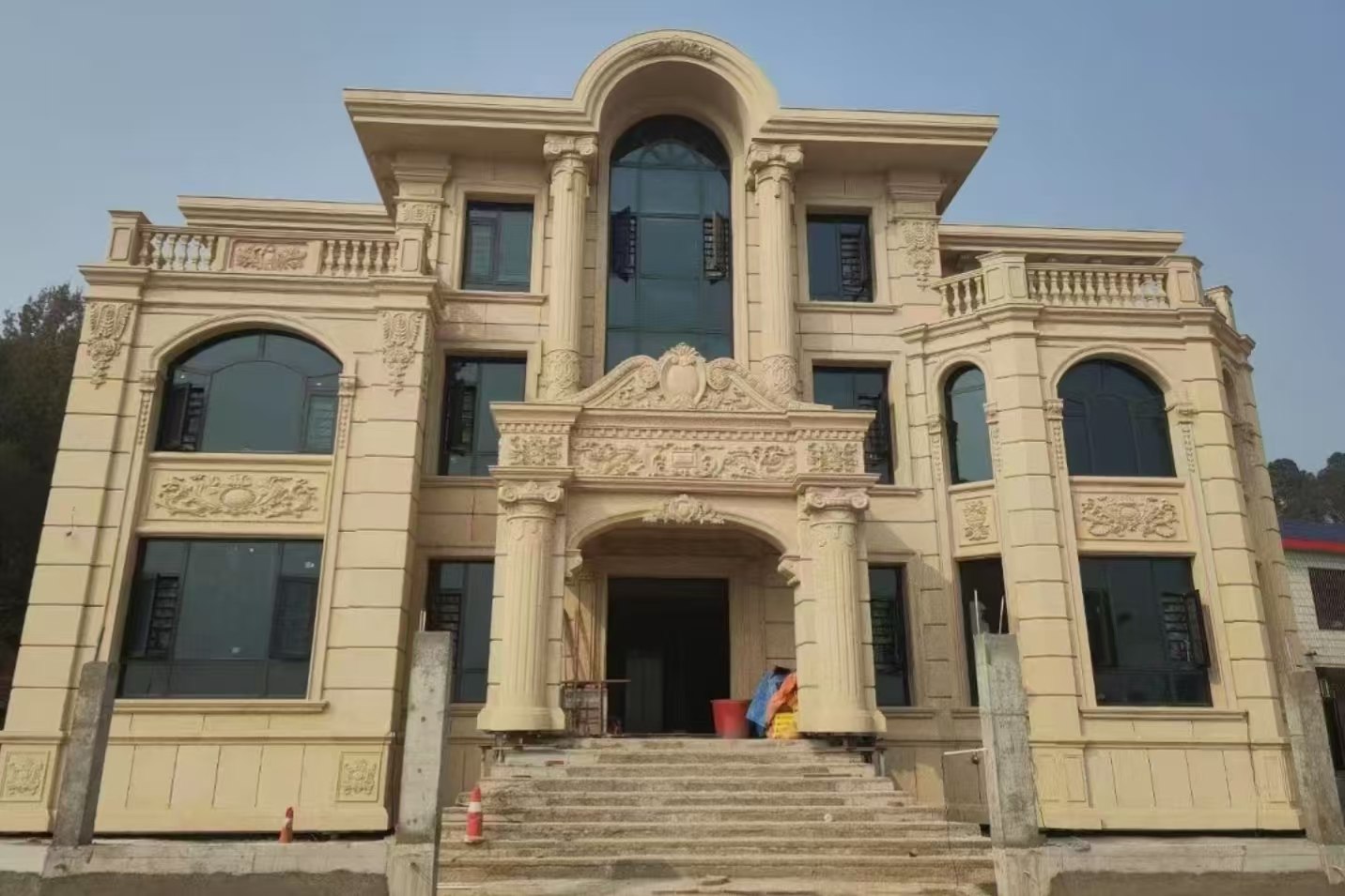 焦作 黄金麻花岗岩别墅外墙干挂