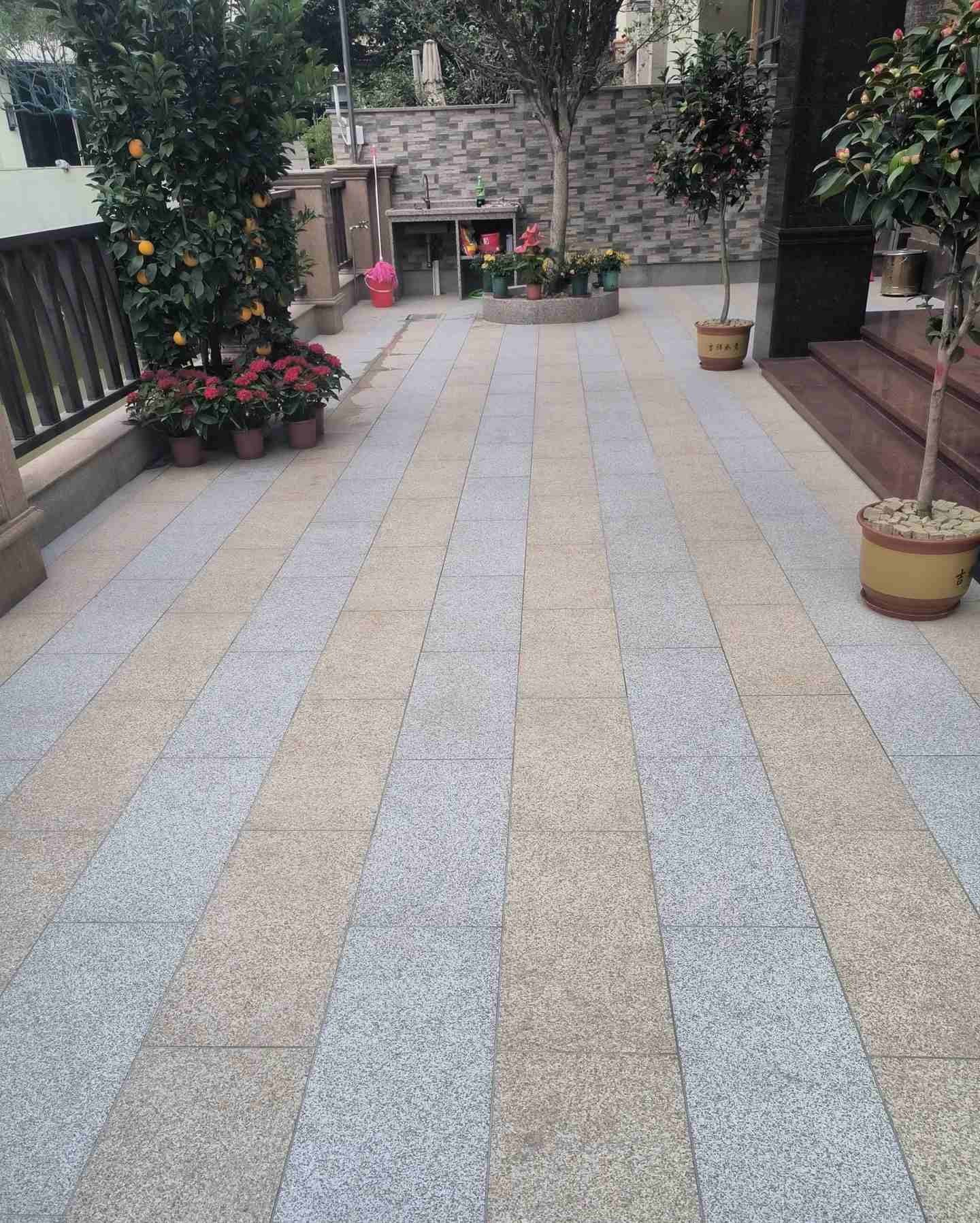 焦作 黄金麻白麻荔枝面庭院铺装展示