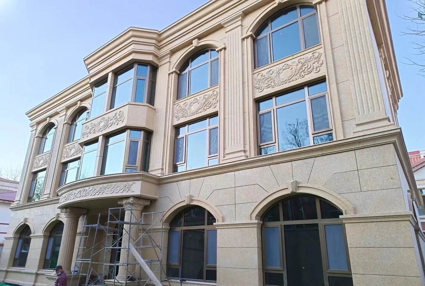 焦作 黄金麻花岗岩别墅外墙干挂